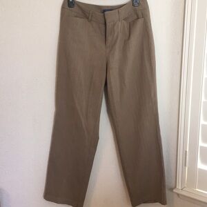 Classic Straight-Leg Dress Pants in Taupe